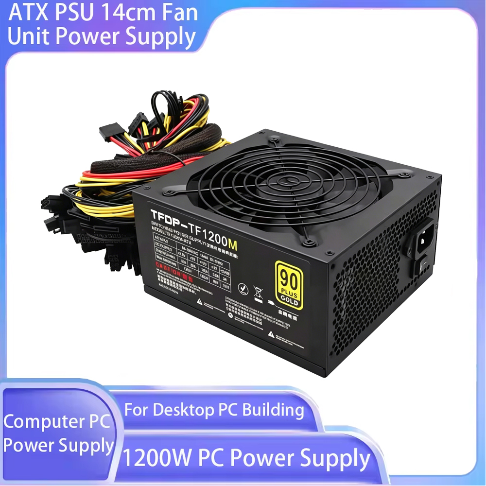 Pc Unit For Gaming - 1200W Computer PC Power Supply ATX