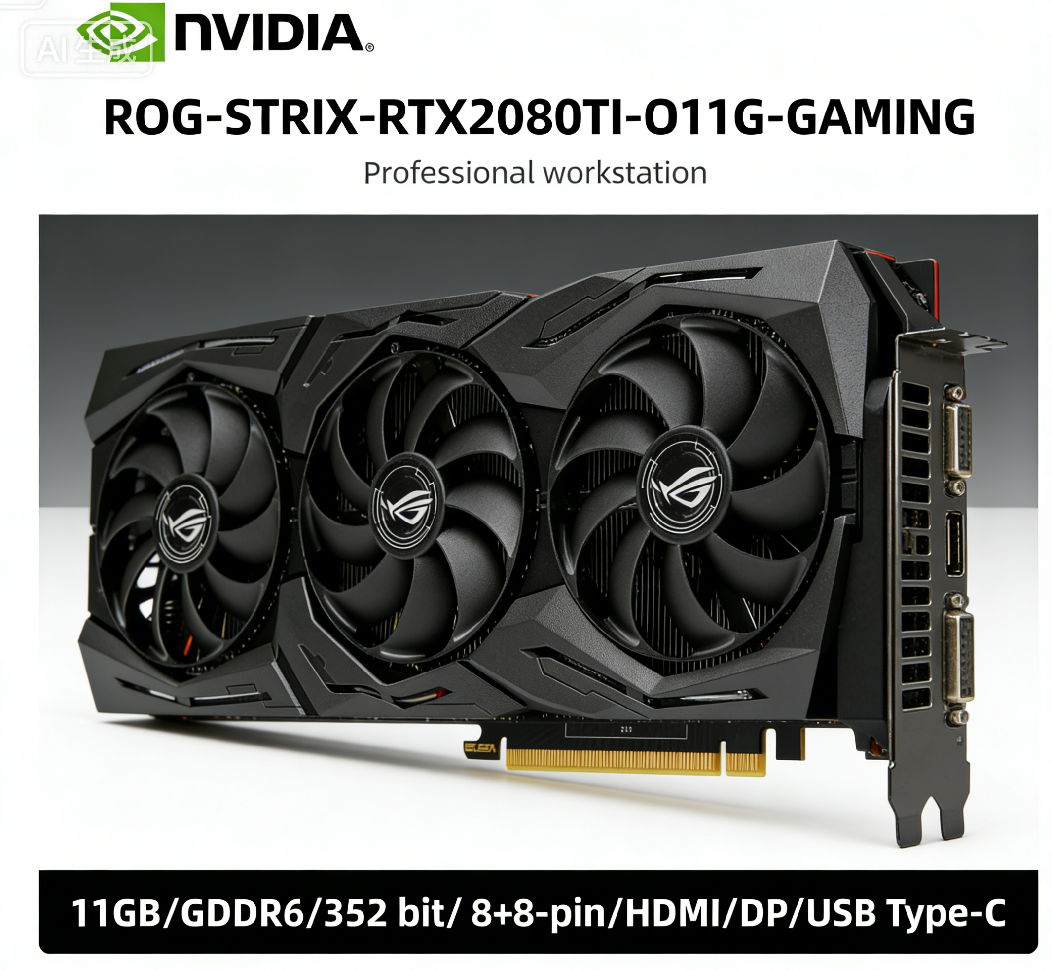 Pc Gaming Nvidia - ASUS NVIDIA RTX 2080 Ti GPU