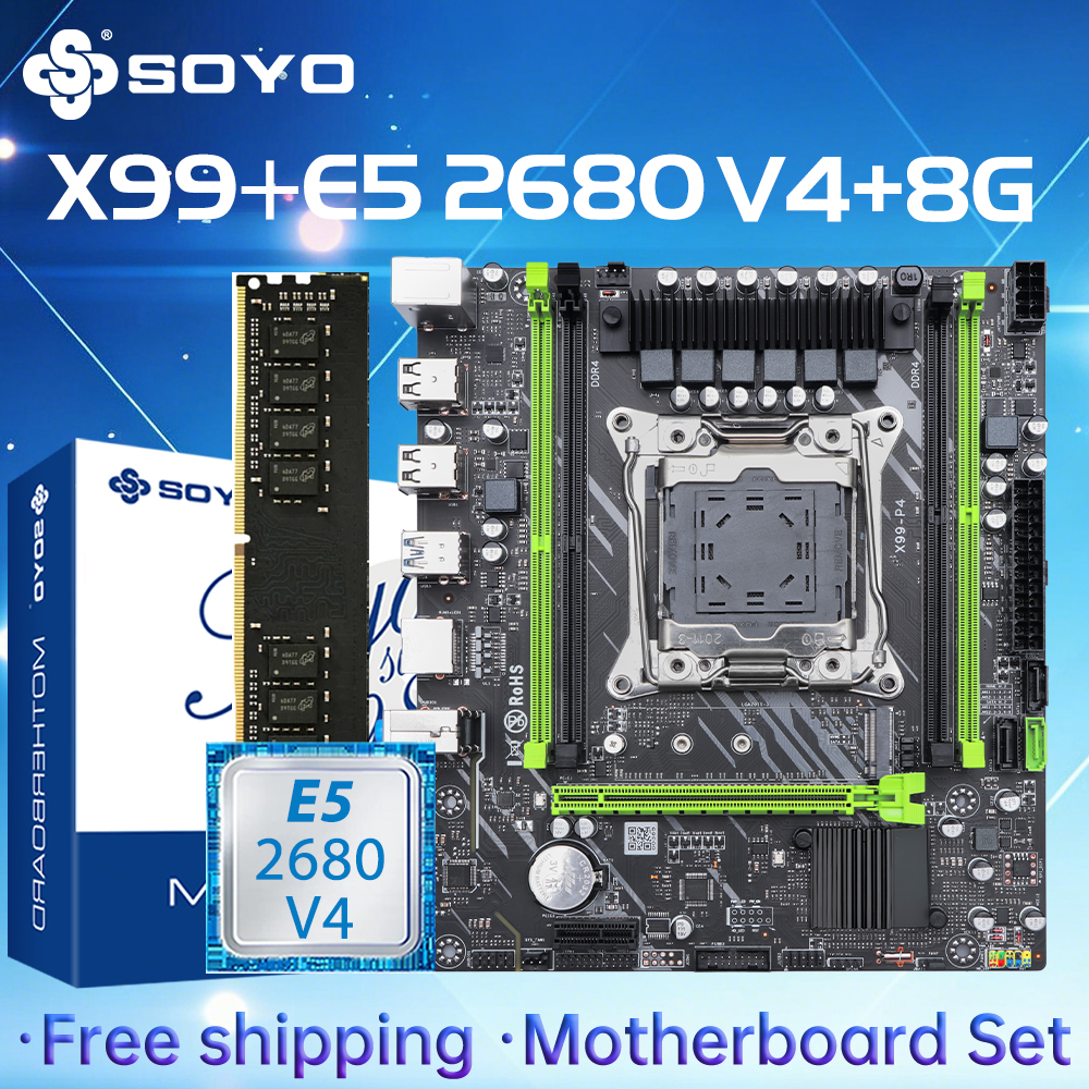 Pc Gaming Xeon - SOYO X99 Gaming Motherboard Set with