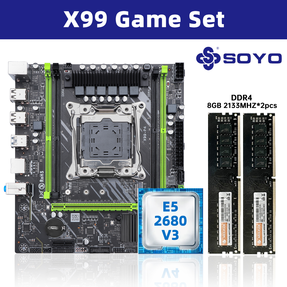 Pc Gaming Xeon - SOYO X99 DDR4 Motherboard with E5