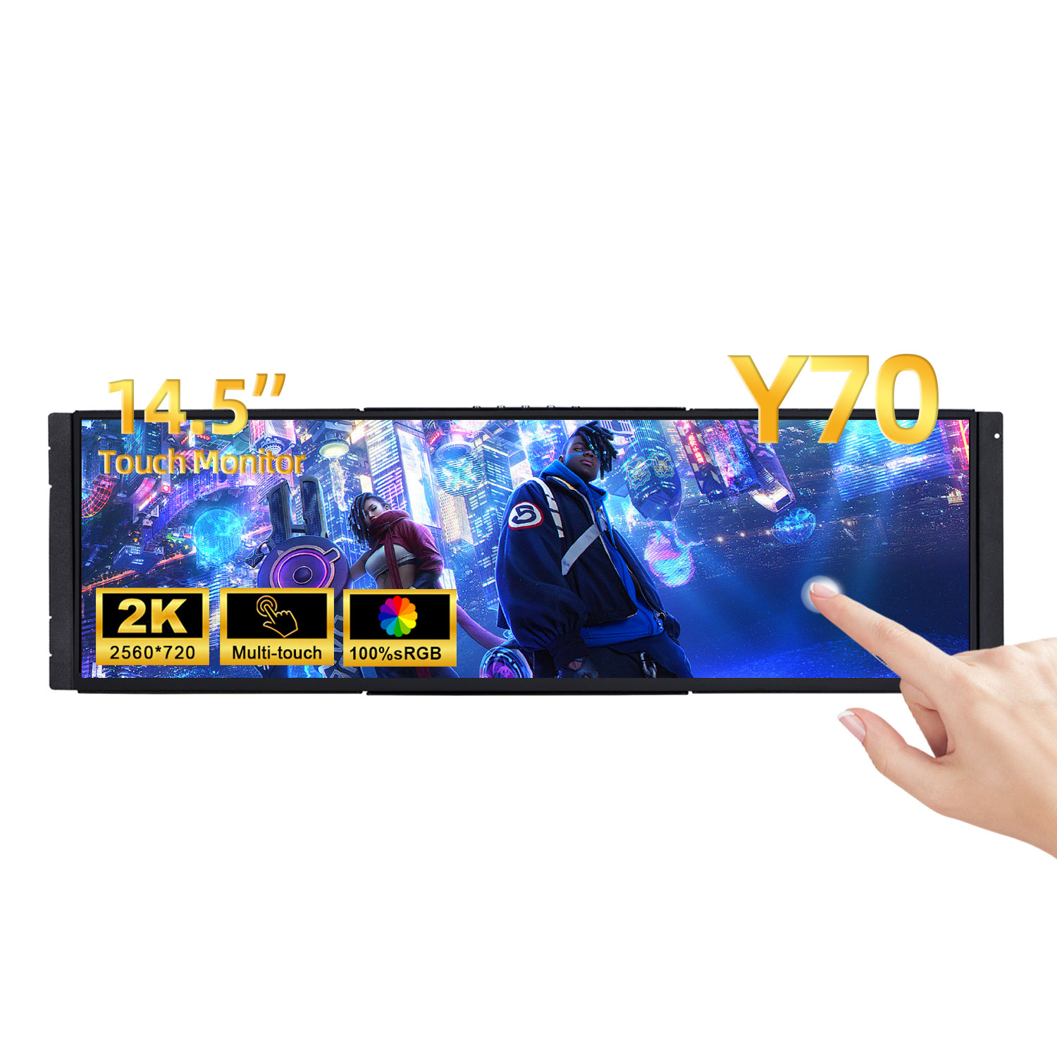 Pc Gaming Y60 - Wisecoco 12.6/14.5 Inch 2K 2560*720 PC
