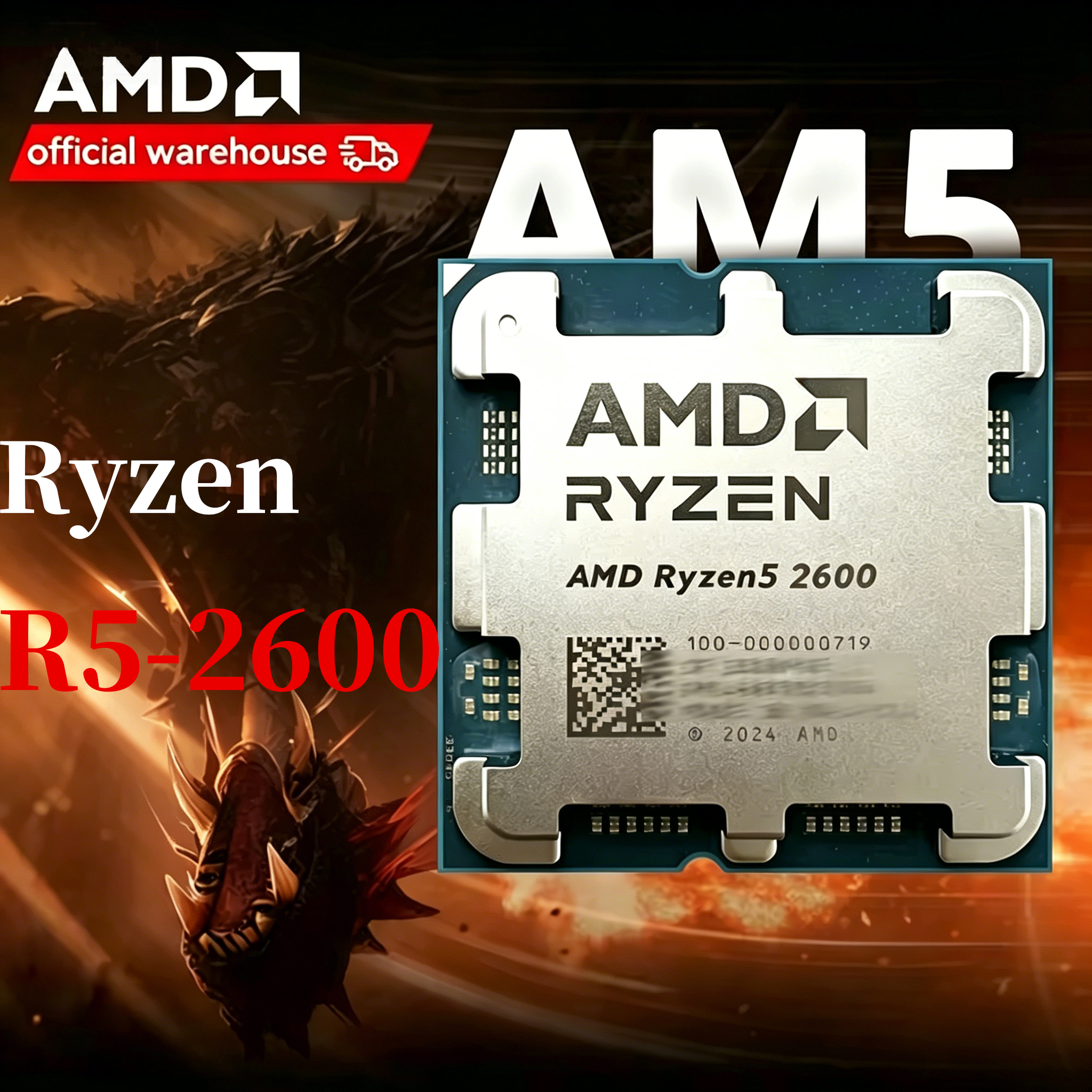 Pc Gaming Ryzen - AMD Ryzen 5 2600 6-Core 12-Thread