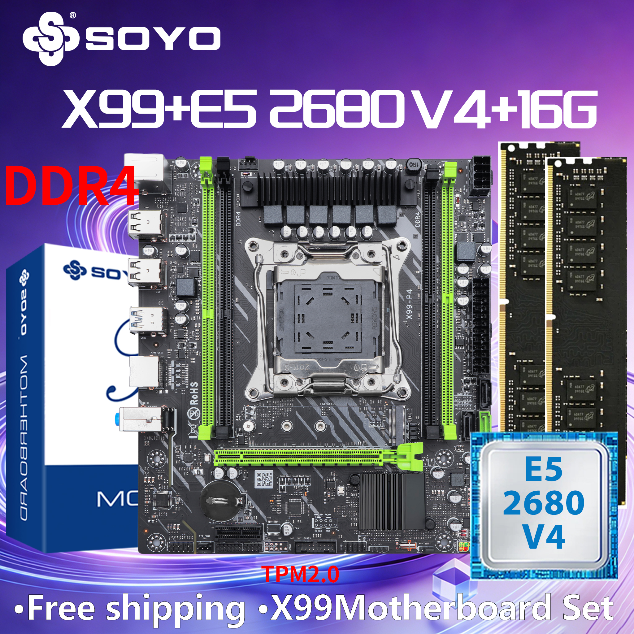 Pc Gaming Xeon - Gaming Motherboard Dual SOYO X99 Intel