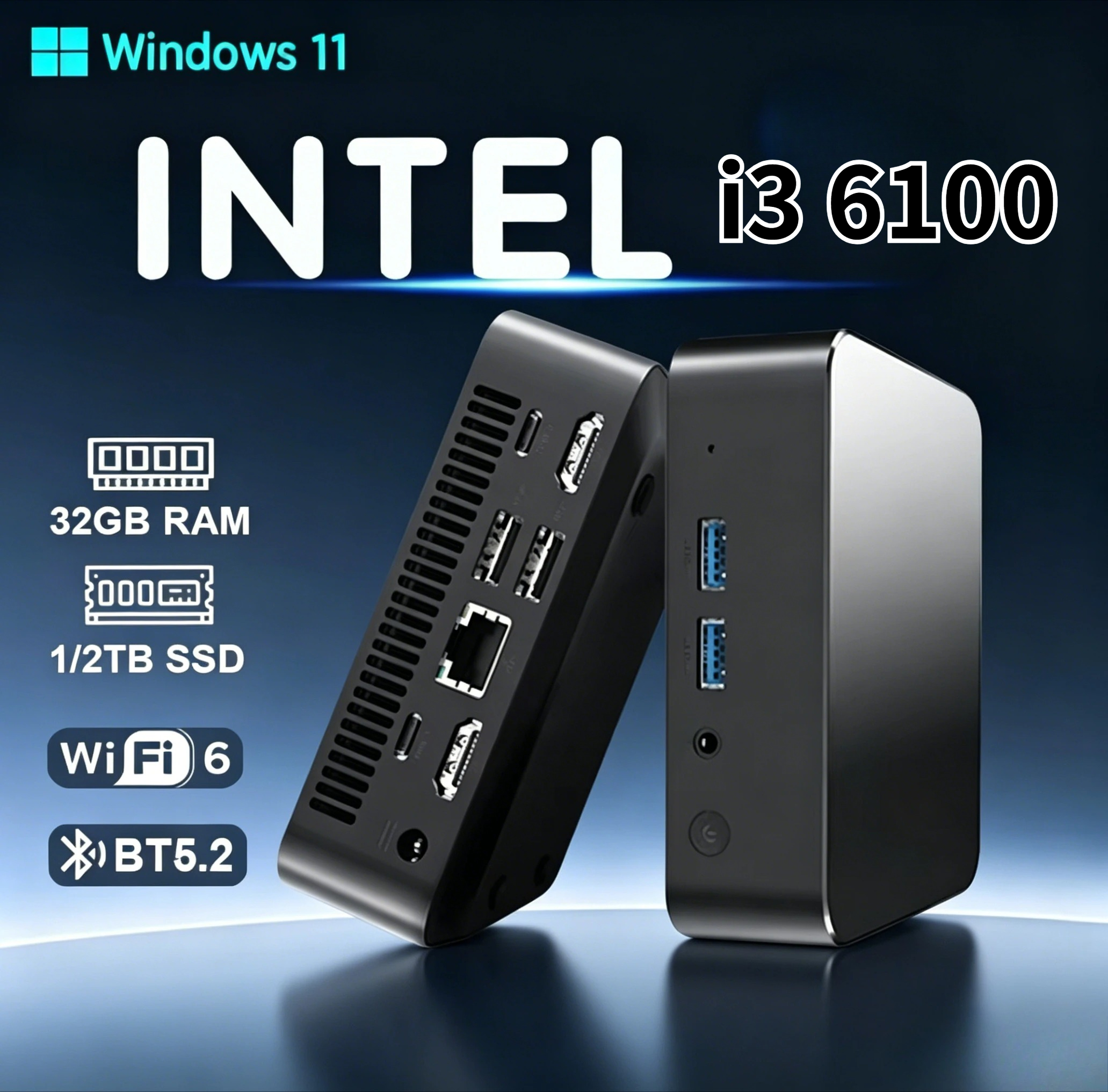 Pc Gaming Ram 32Gb - MINI PC Windows 11 Pro Core