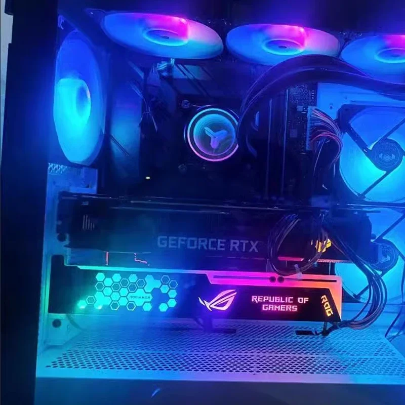 Pc Gaming Graphics Card - 4090 VGA Holder 5V ARGB AURA