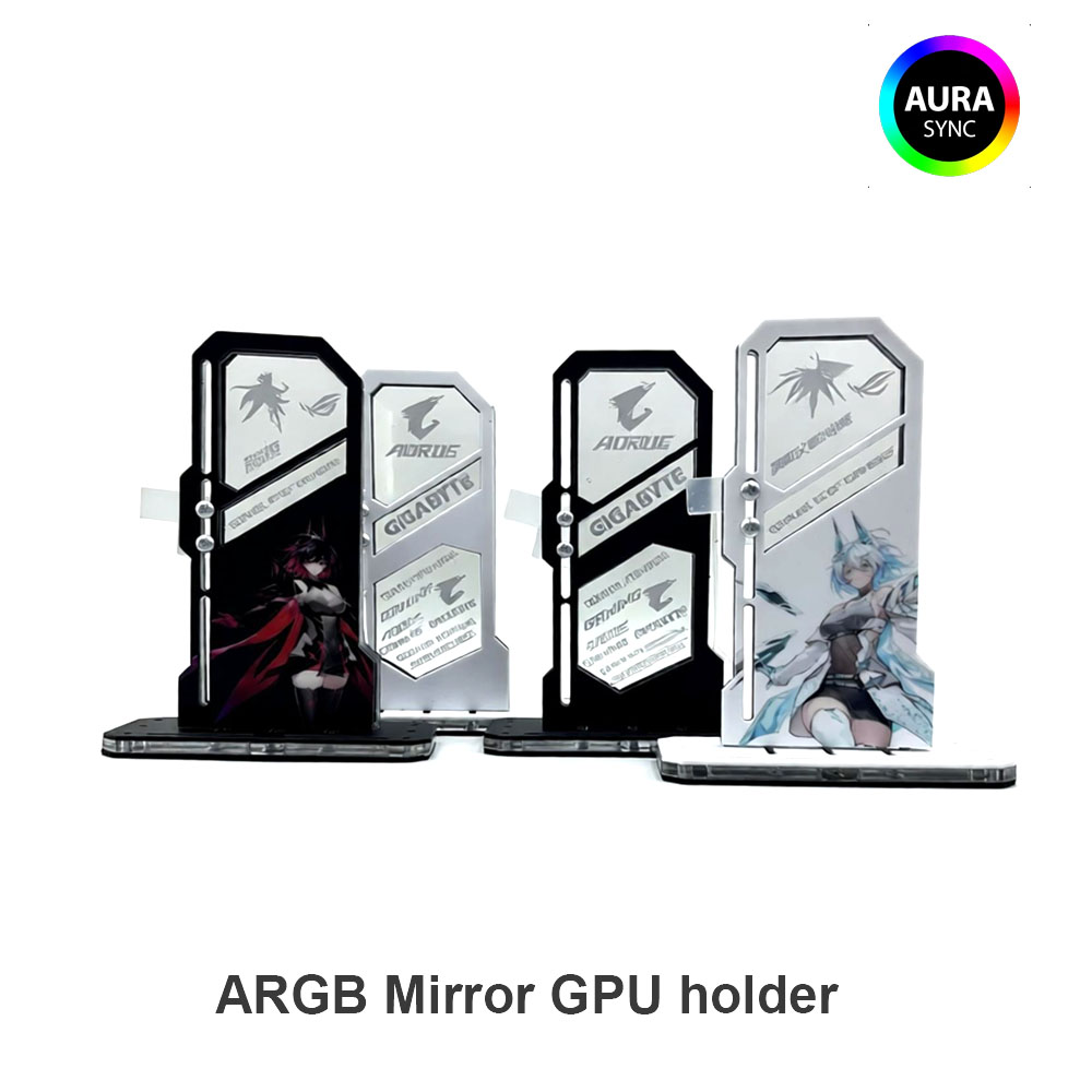 Pc Gaming Graphics Card - DIY Mirror VGA Holder ARGB Gamer