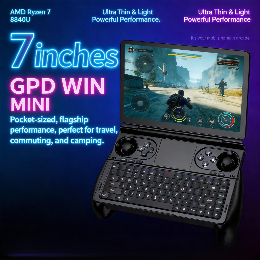 GPD WIN Mini Player 7inch Scre - đánh giá và giá Pc Gaming Ram 32Gb