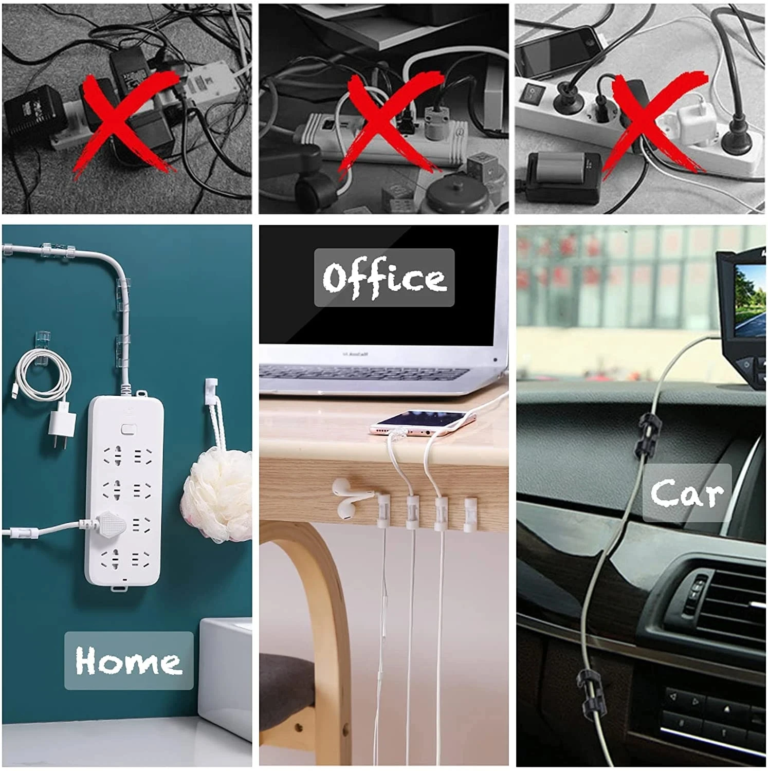 Cable Clips Organizer Drop Wir - đánh giá và giá Cable Management Sleeve