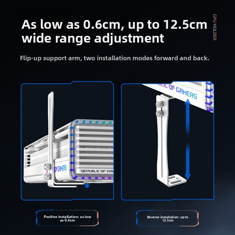 Universal Aluminum GPU Brace S - đánh giá và giá Pc Gaming Desktop