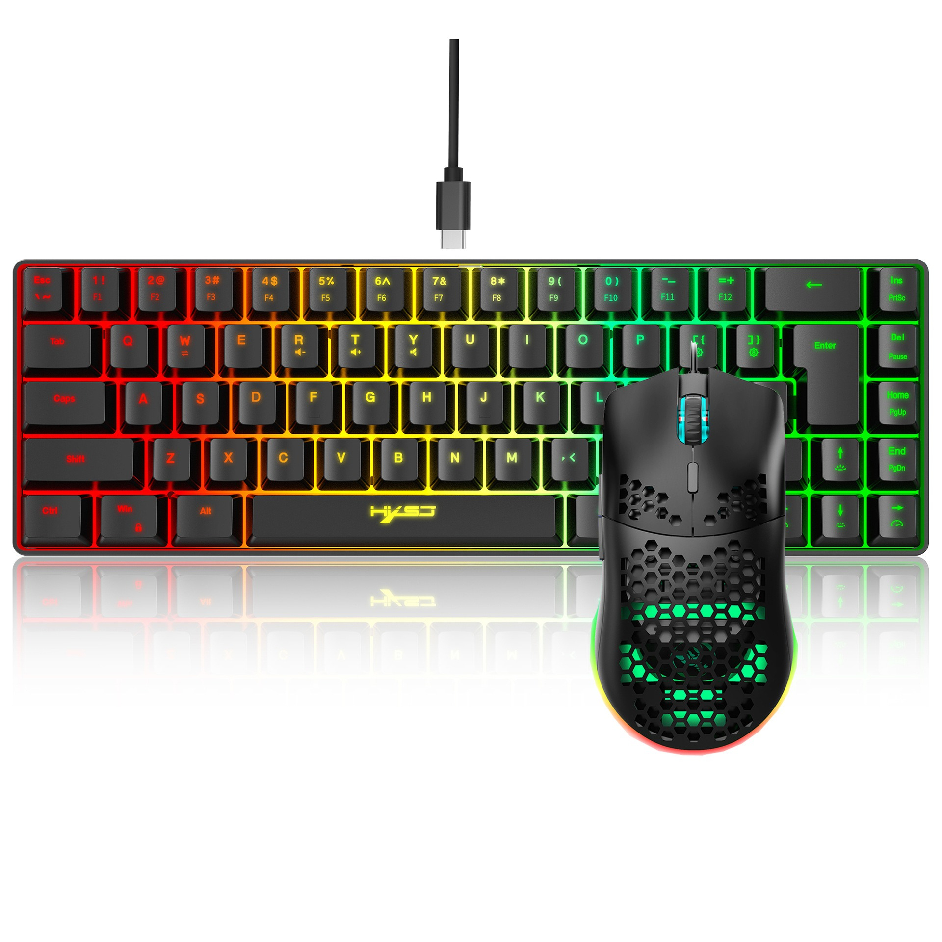Keyboard and mouse 68key wired - đánh giá và giá Pc Gaming Komplett Set