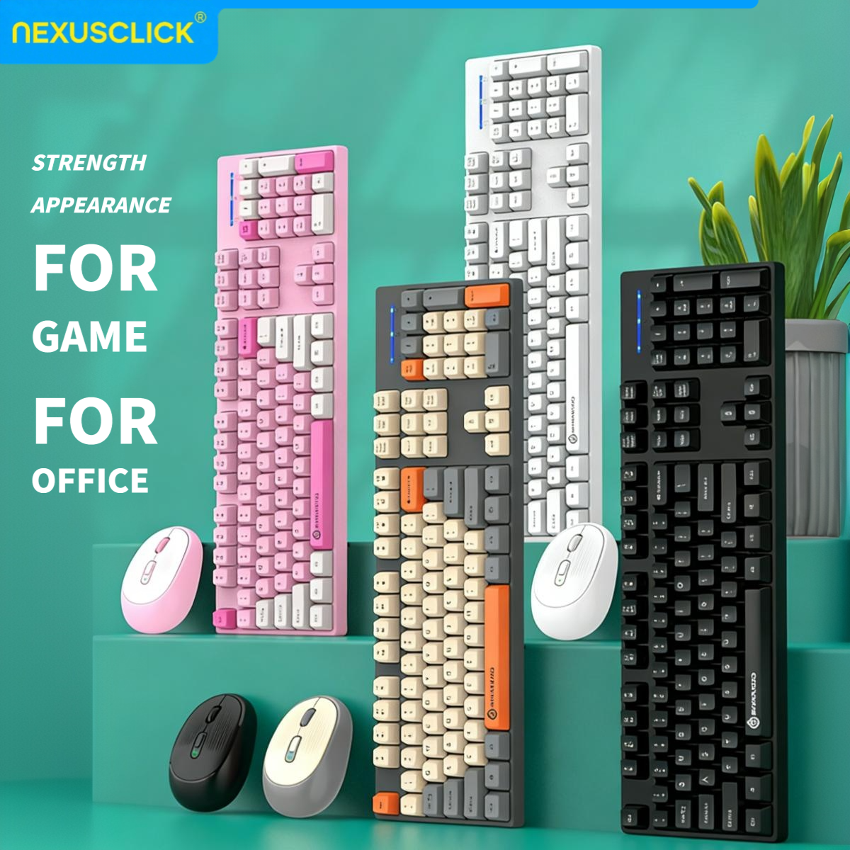 NexusClick Wireless Gaming Off - đánh giá và giá Pc Gaming Komplett Set