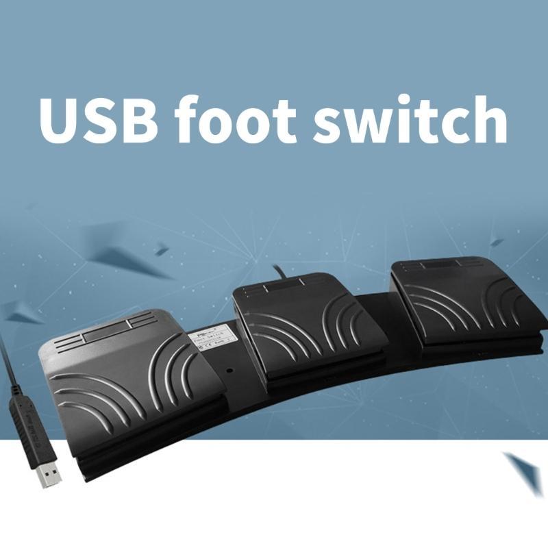Y1UB Triple Foot Pedal Switche - đánh giá và giá Usb Foot Pedal Gaming