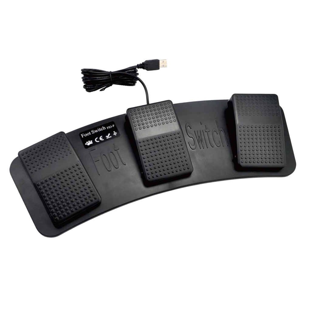 Programmable Triple Foot Pedal - đánh giá và giá Usb Foot Pedal Gaming