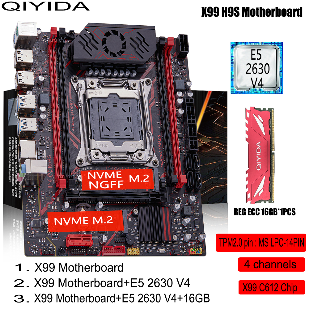QIYIDA X99 H9S Motherboard Set - đánh giá và giá Pc Gaming Xeon