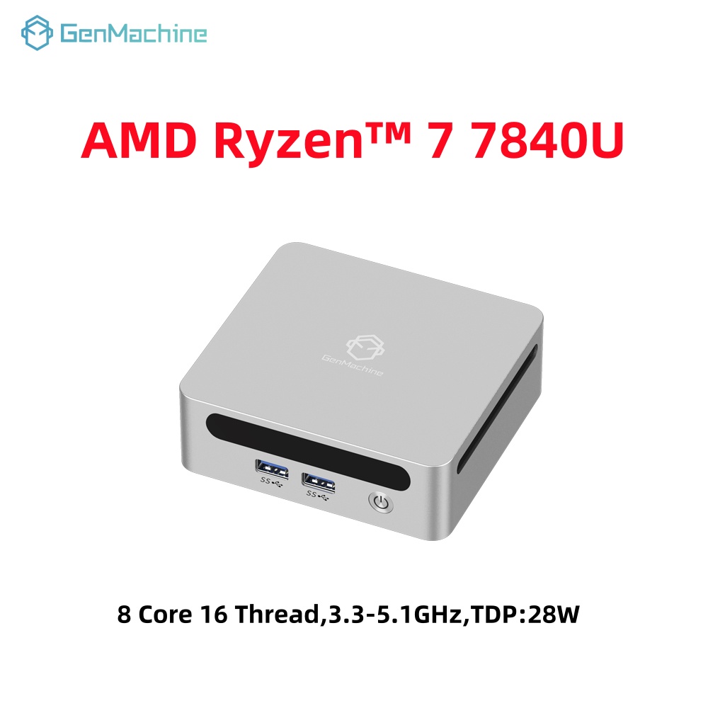 GenMachine Mini PC USB4 2.5G L - đánh giá và giá Pc Gaming Ryzen
