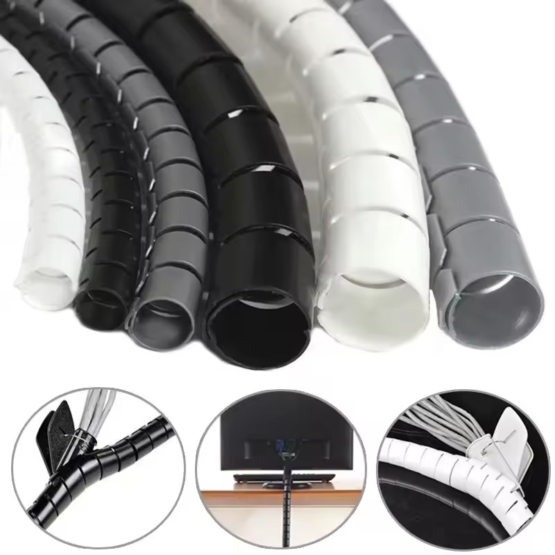 2M/1M Flexible Spiral Cable Wi - đánh giá và giá Cable Management Sleeve
