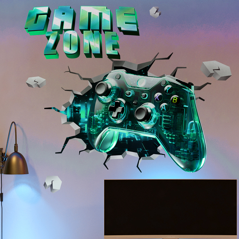 Game Zone Gaming Mural Broken  - đánh giá và giá Pc Gaming Wallpaper