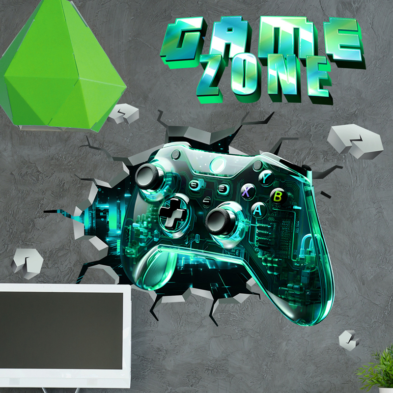 Game Zone Gaming Mural Broken  - đánh giá và giá Pc Gaming Wallpaper