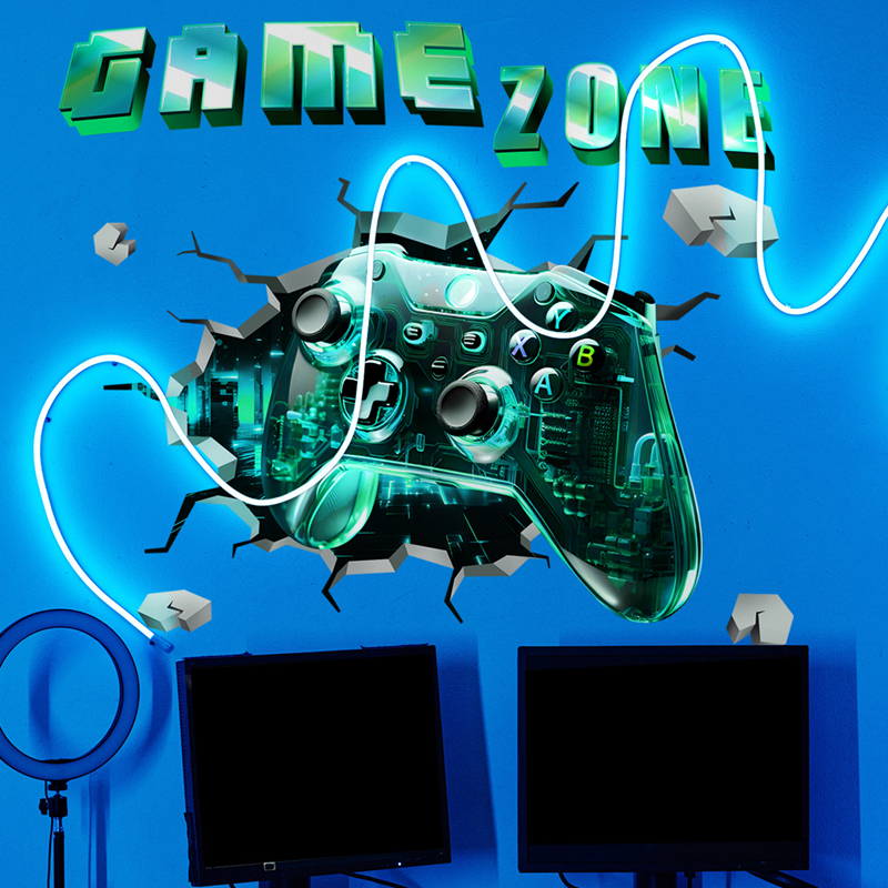 Game Zone Gaming Mural Broken  - đánh giá và giá Pc Gaming Wallpaper