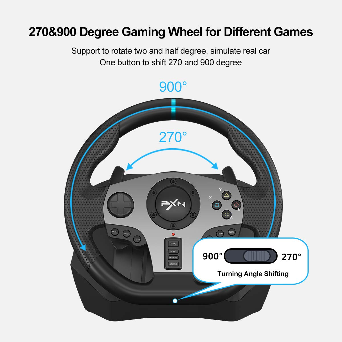 PXN V9 Volante PC Steering Whe - đánh giá và giá Pc Gaming Xgear