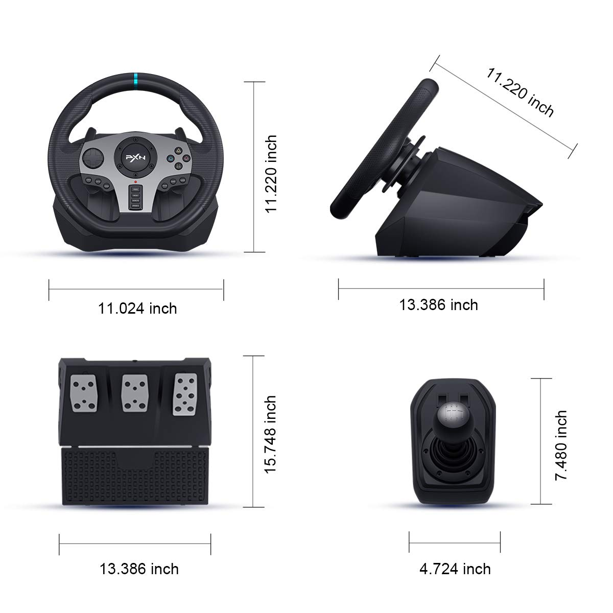 PXN V9 Volante PC Steering Whe - đánh giá và giá Pc Gaming Xgear