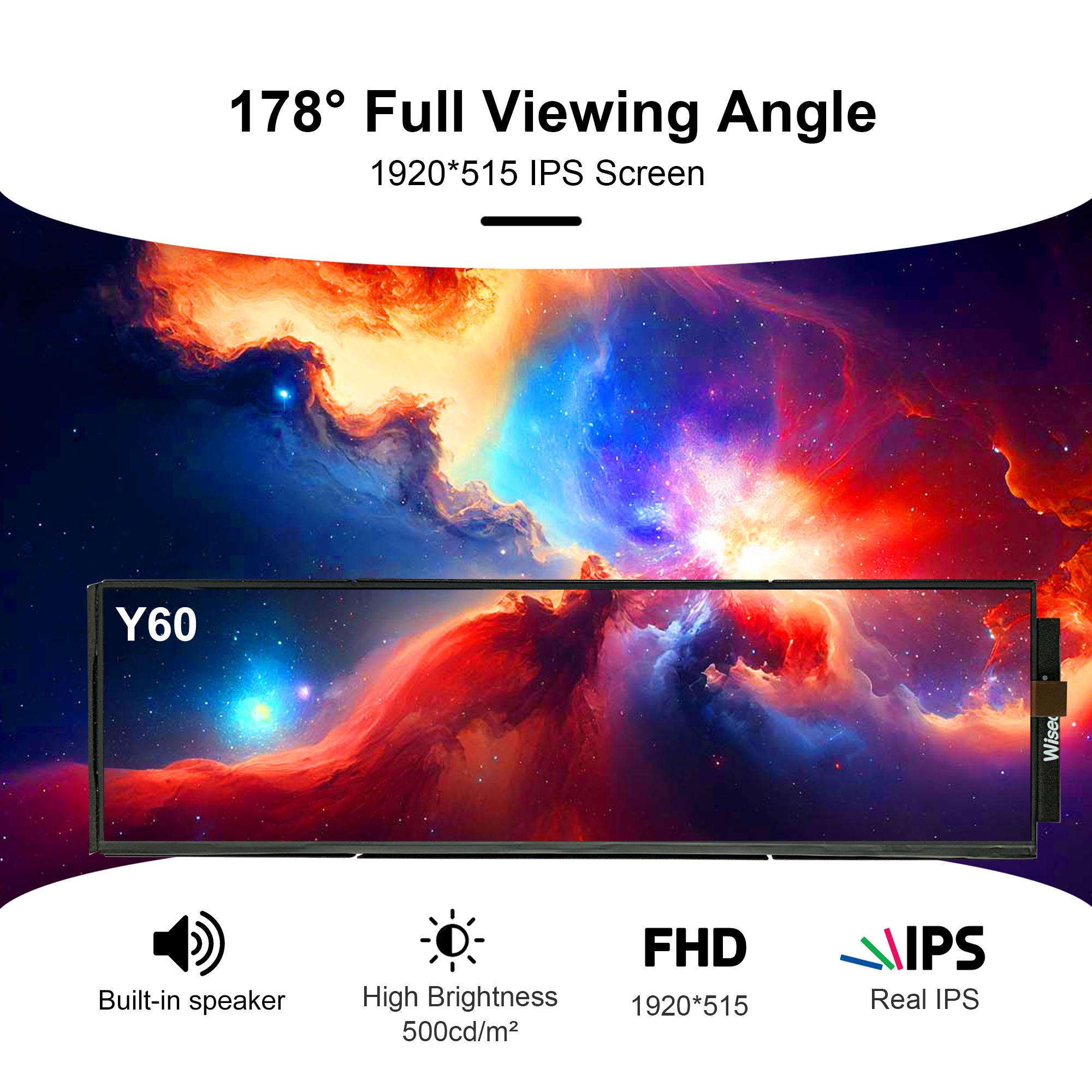 Wisecoco 12.6 inch 1920*515 Po - đánh giá và giá Pc Gaming Y60