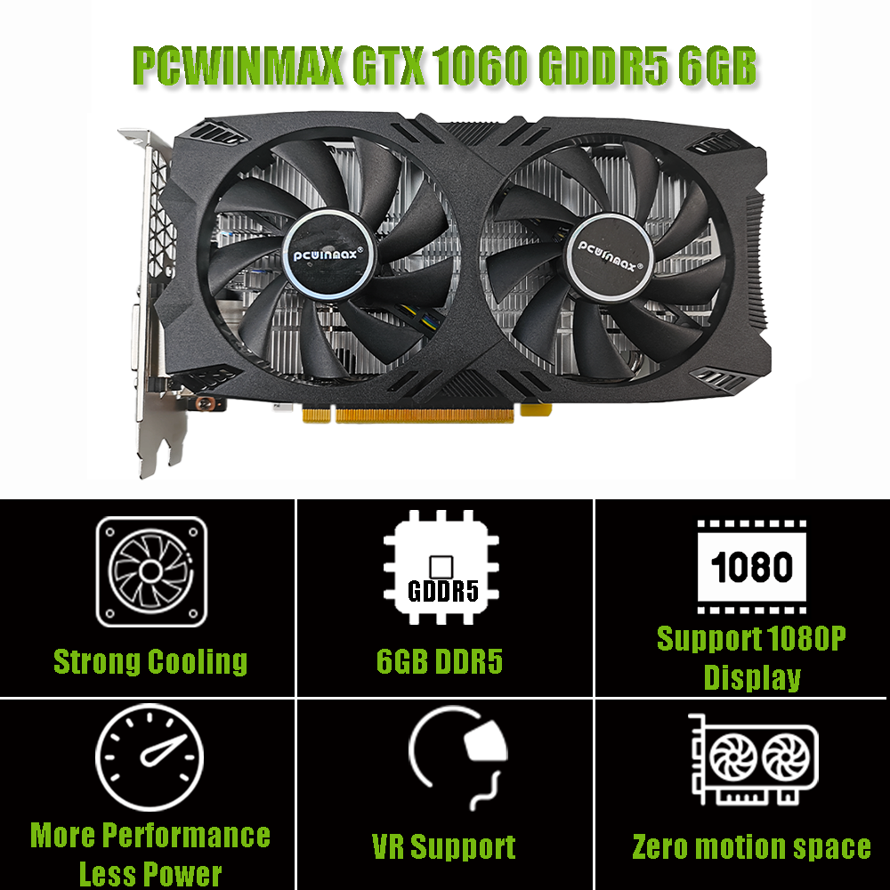PCWINMAX GTX 1060 6GB Video Ca - đánh giá và giá Pc Gaming Nvidia