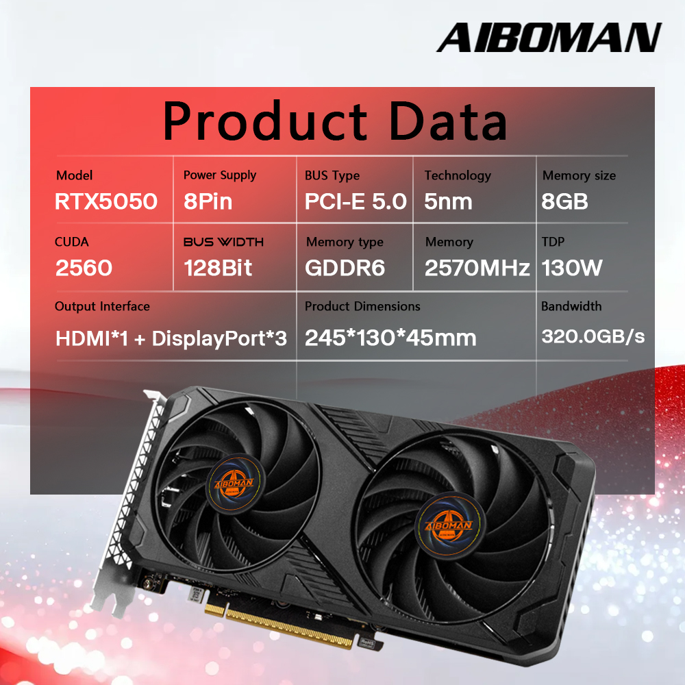 AIBOMAN RTX5050 8GB Graphics C - đánh giá và giá Pc Gaming Nvidia