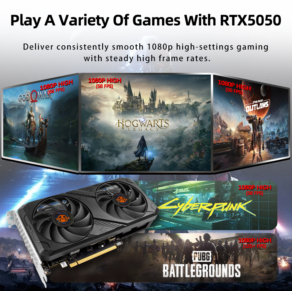 AIBOMAN RTX5050 8GB Graphics C - đánh giá và giá Pc Gaming Nvidia