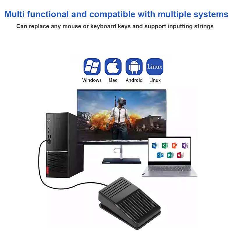 USB Foot Pedal Control Switch  - đánh giá và giá Usb Foot Pedal Gaming