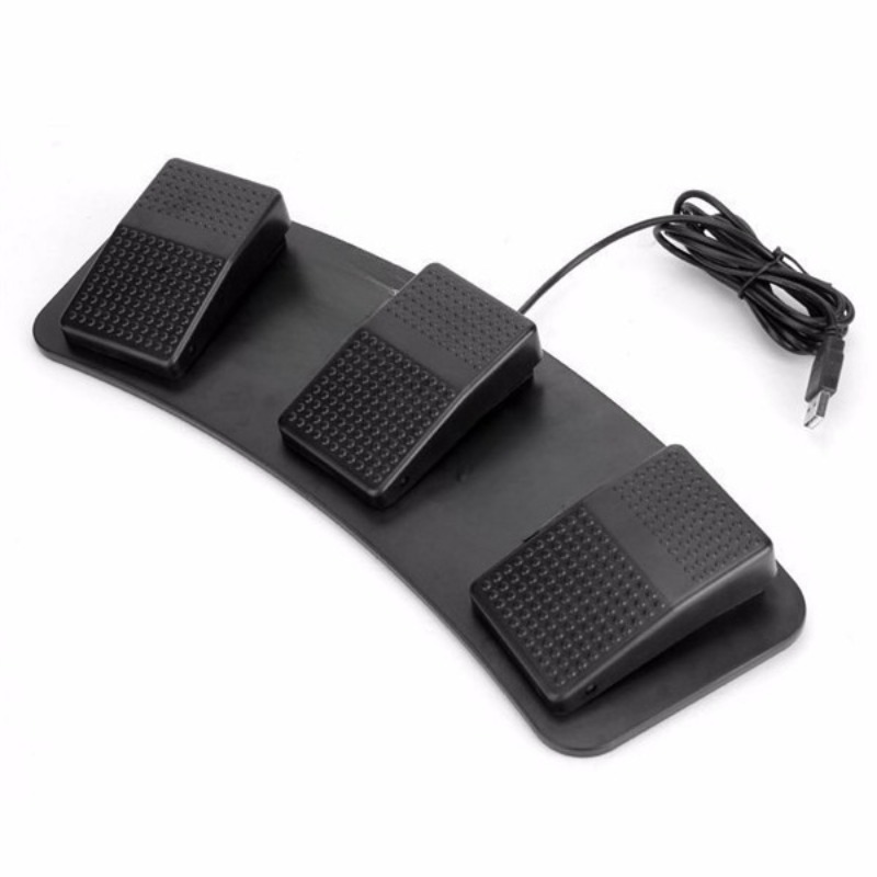 3-Button Foot Pedal Switch Pla - đánh giá và giá Usb Foot Pedal Gaming