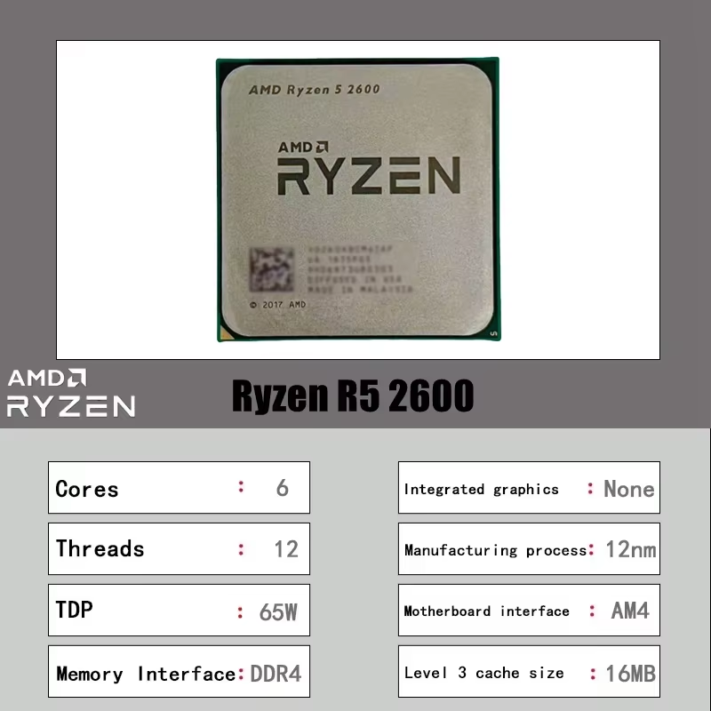 AMD Ryzen 5 2600 6-Core 12-Thr - đánh giá và giá Pc Gaming Ryzen