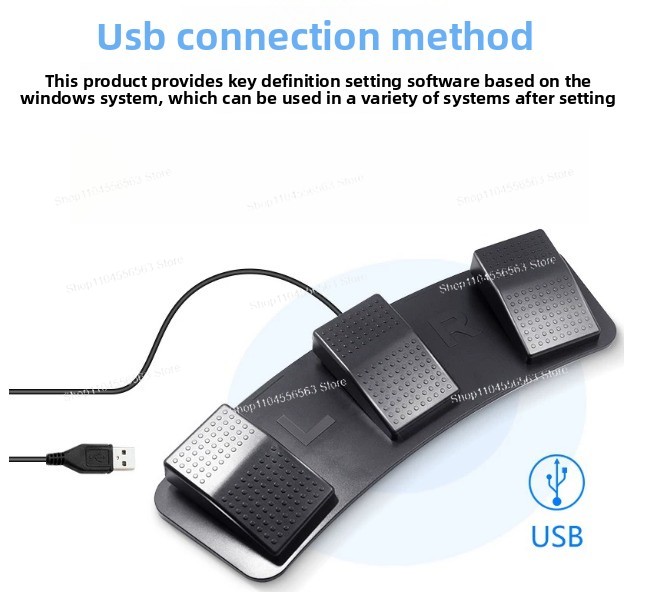 USB 3-Pedal Foot Switch Progra - đánh giá và giá Usb Foot Pedal Gaming