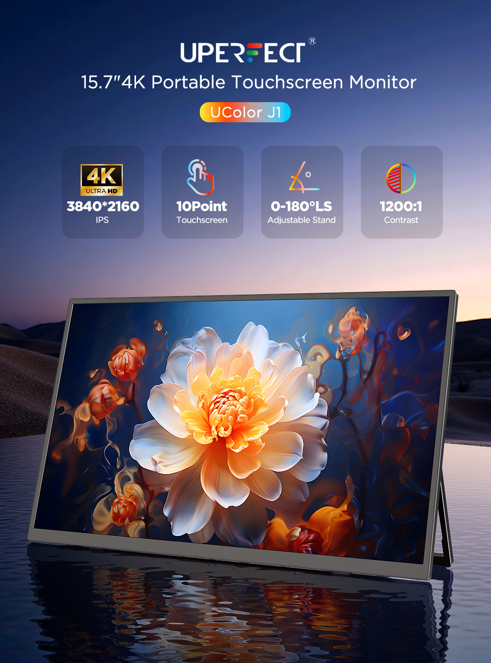UPERFECT 4K Portable Touchscre - đánh giá và giá Pc Gaming Y60