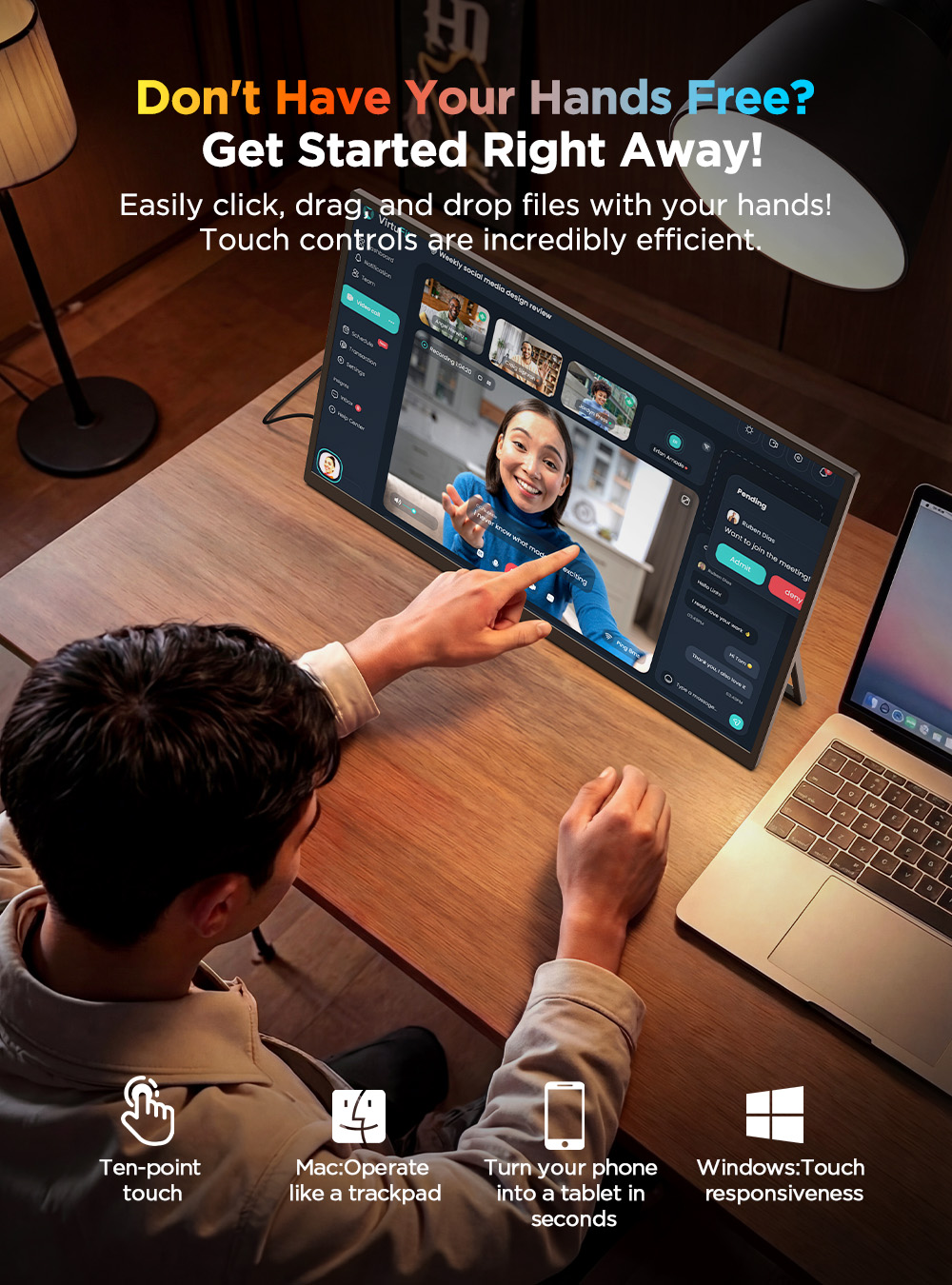 UPERFECT 4K Portable Touchscre - đánh giá và giá Pc Gaming Y60