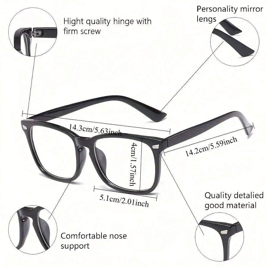 Rectangle Blue Light Blocking  - đánh giá và giá Gaming Glasses Blue Light