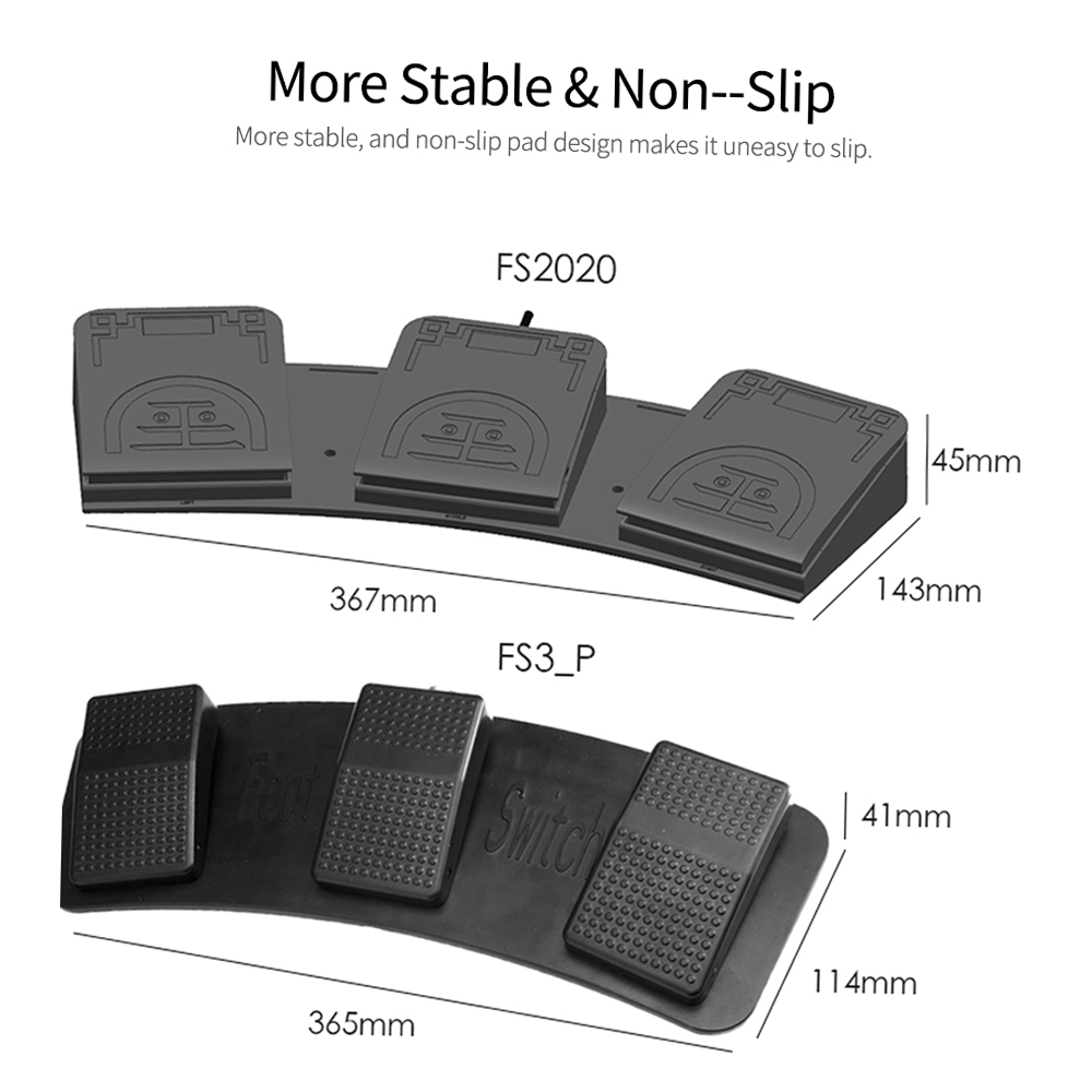 FS2020U1 USB Foot Switch Contr - đánh giá và giá Usb Foot Pedal Gaming