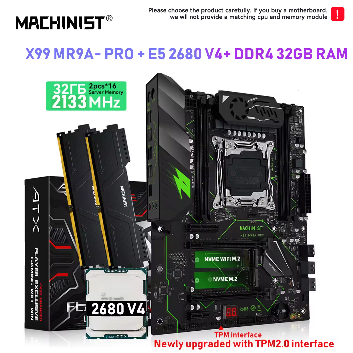 MACHINIST X99 motherboard MR9A - đánh giá và giá Pc Gaming Xeon