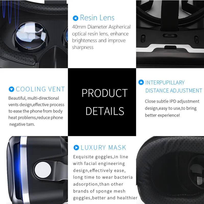 VR Shinecon 6.0 Headphone Vers - đánh giá và giá Pc Gaming Vr Headset