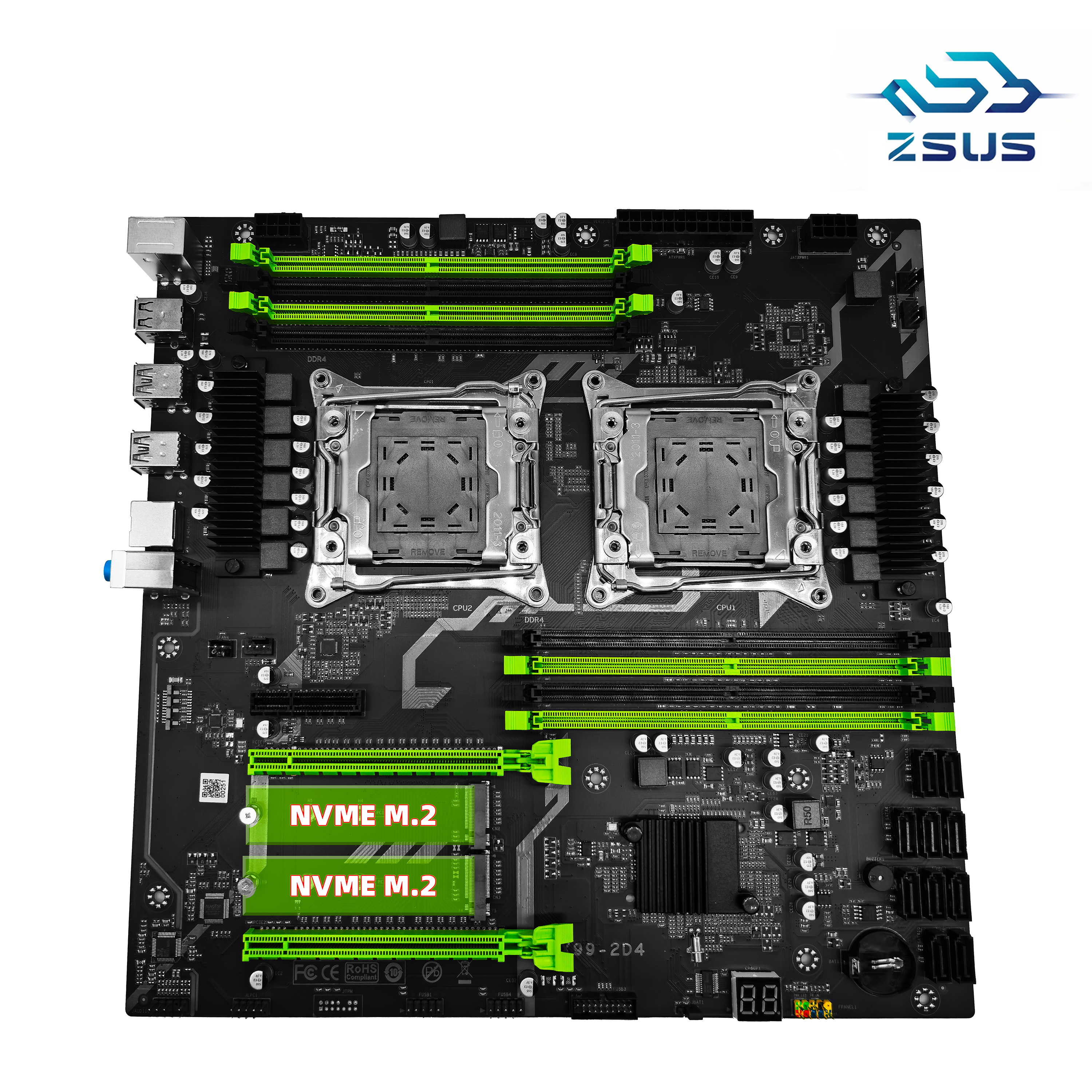 ZSUS X99 Dual Motherboard C612 - đánh giá và giá Pc Gaming Xeon