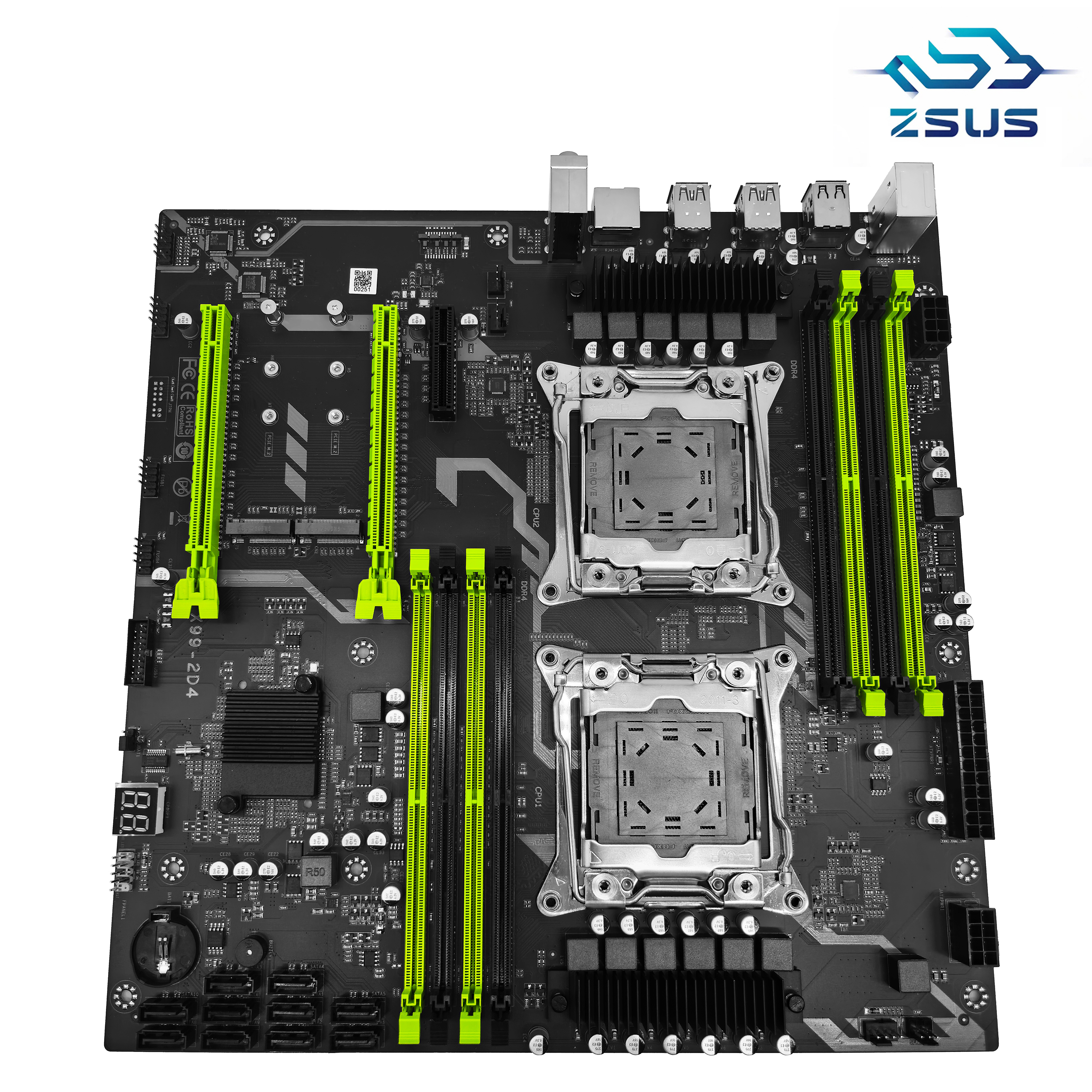 ZSUS X99 Dual Motherboard C612 - đánh giá và giá Pc Gaming Xeon
