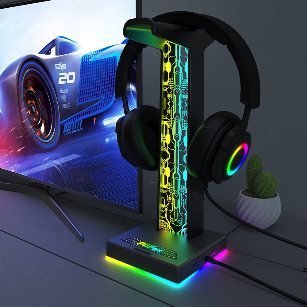 RGB Gaming Headphone Stand Dua - đánh giá và giá Pc Gaming Desktop