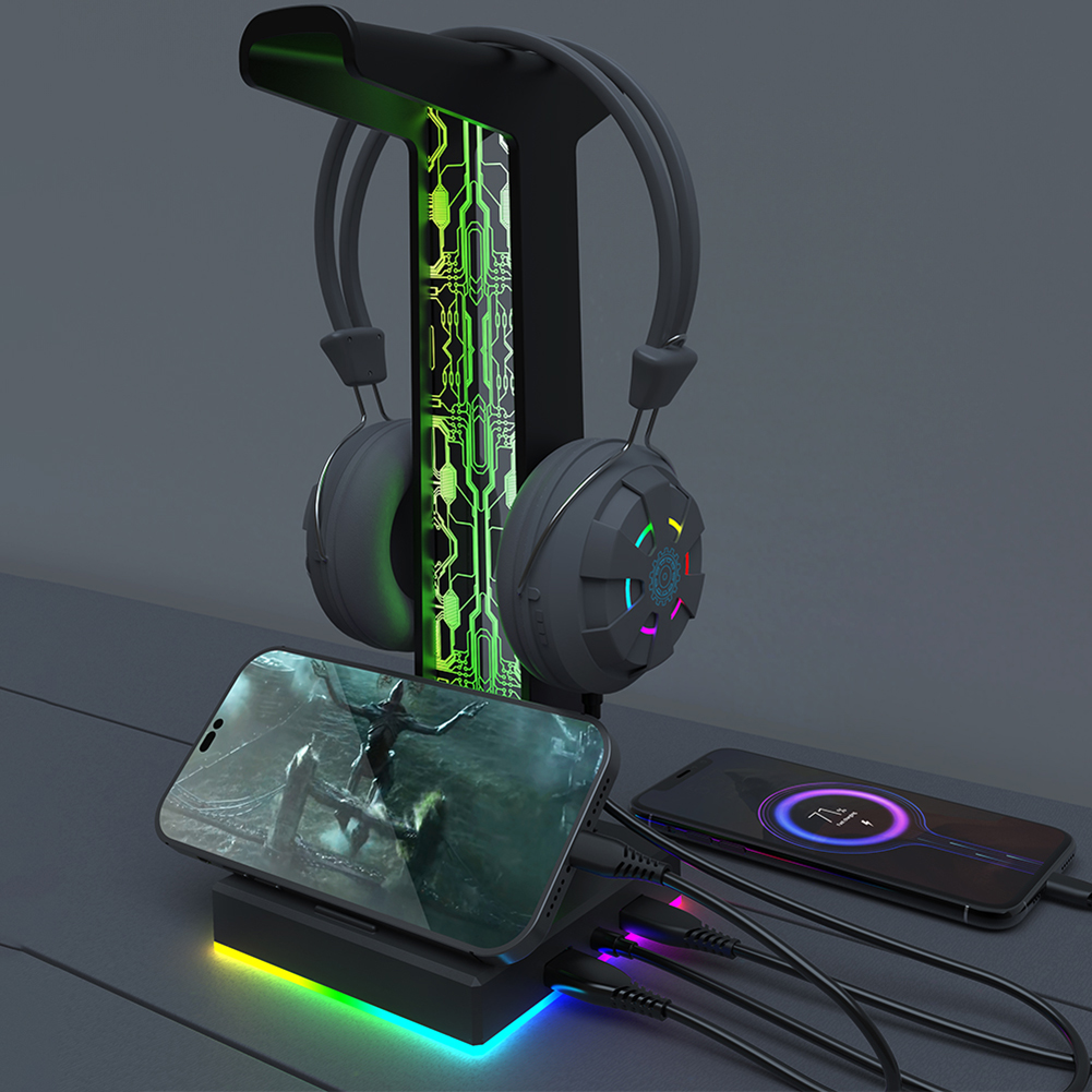 RGB Gaming Headphone Stand Dua - đánh giá và giá Pc Gaming Desktop