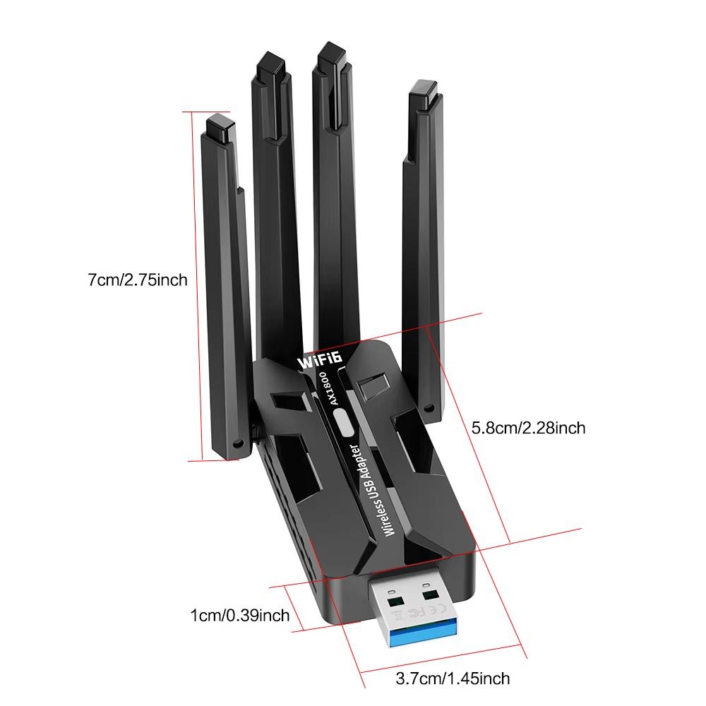 WiFi 6 USB Adapter 1800Mbps Du - đánh giá và giá Pc Gaming Desktop