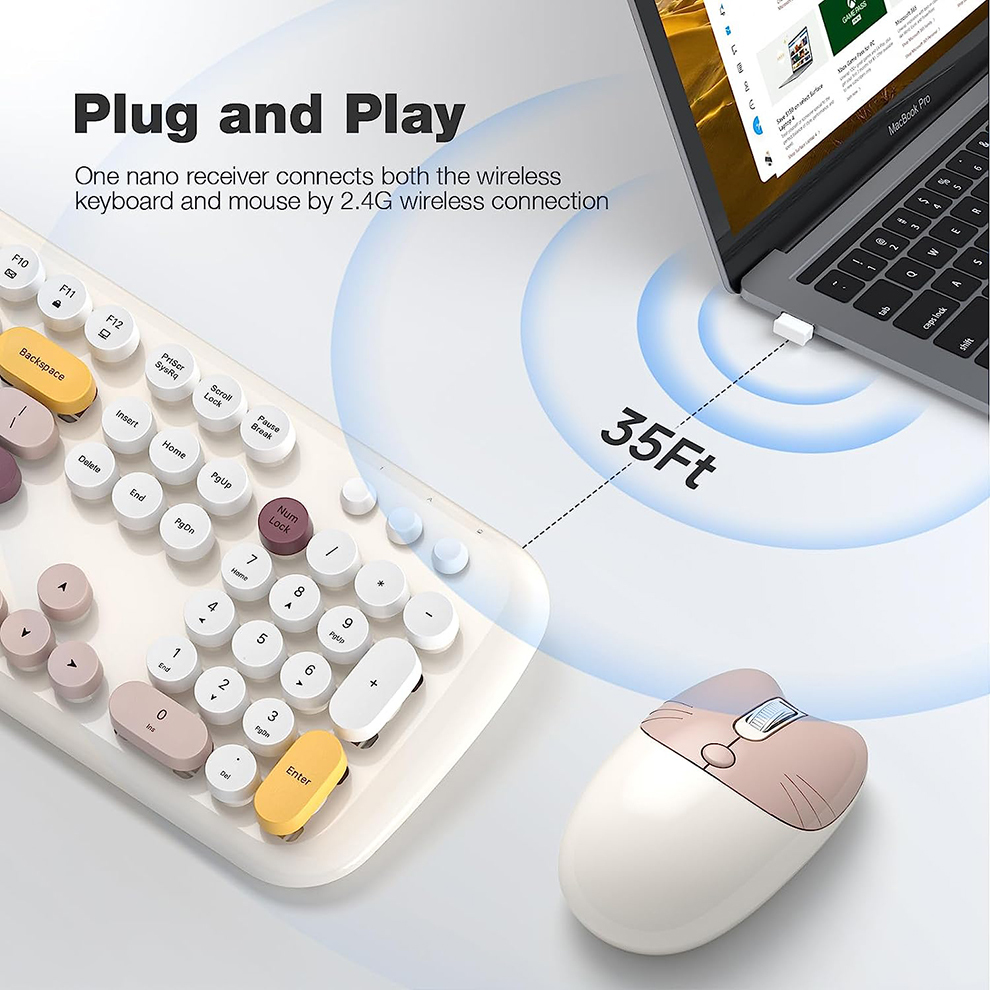MOFII Wireless Keyboard and Mo - đánh giá và giá Pc Gaming Komplett Set