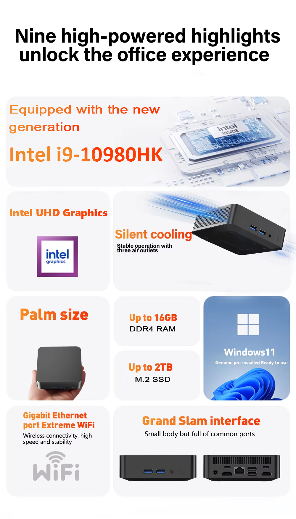 Protable Intel i9-10980HK Mini - đánh giá và giá Pc Gaming Ram 32Gb